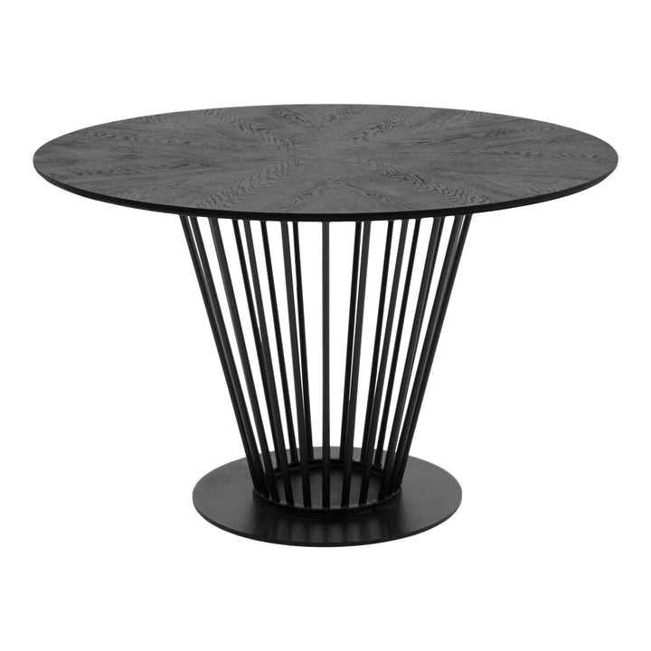 Conroy + Luzerne - Modern Black + Pink Dining Table Set