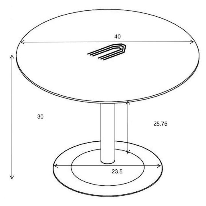 Cora - Round Wood Top Dining Table - Brown Walnut Dining Table modern furniture Contempo Furniture