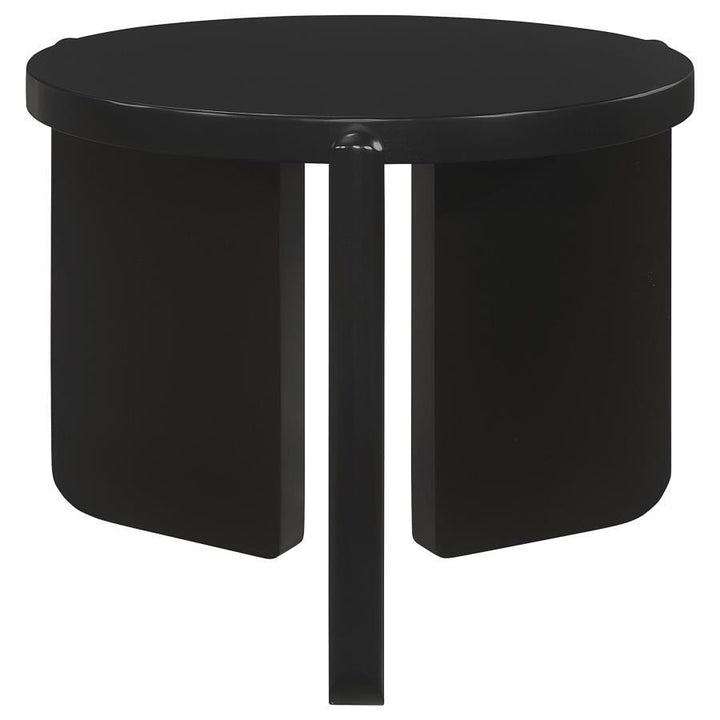 Cordova - 2 Piece Solid Wood Coffee And End Table Set - Black Table Set modern furniture Contempo Furniture