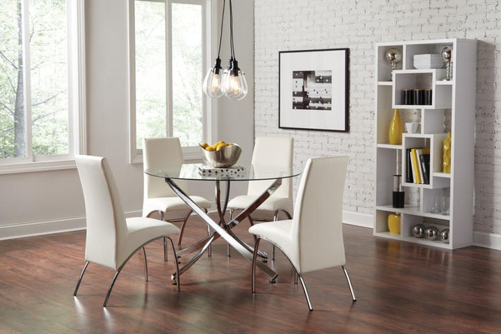 Corey - 71" 8 - Shelf Bookshelf - White Standard Bookcase modern furniture Contempo Furniture