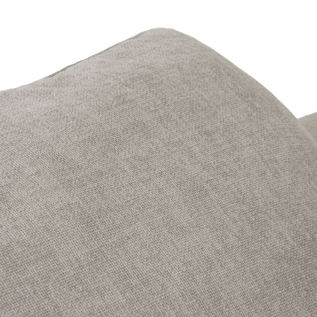 Corinth - Modern Grey Fabric Sectional Sofa with 3 Power Recliners