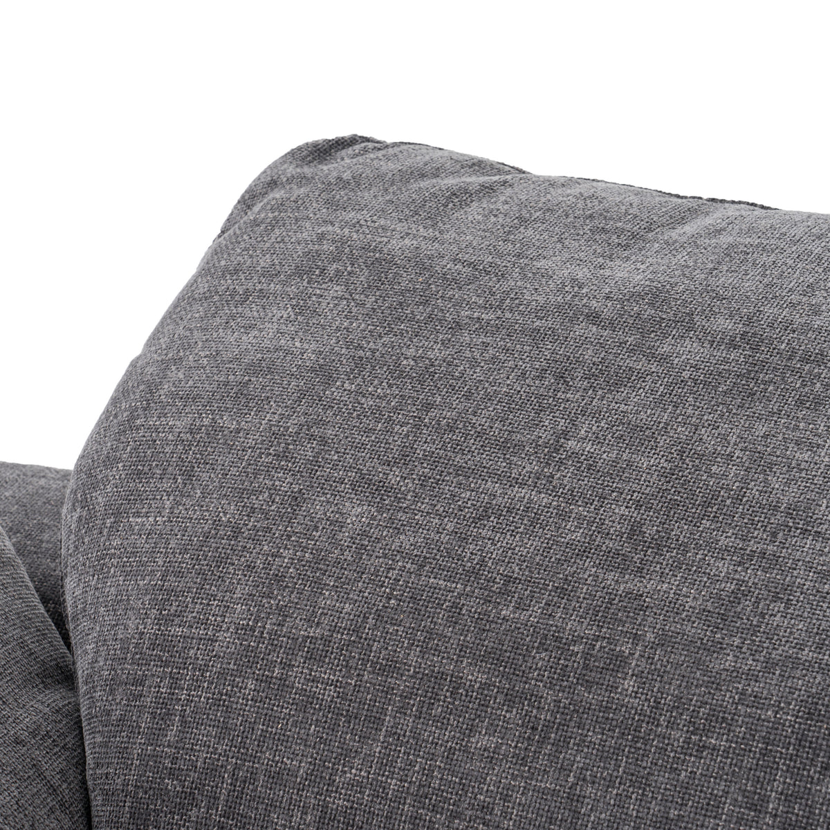 Corinth - Modern Dark Grey Fabric Sectional Sofa with 3 Power Recliners - View 2