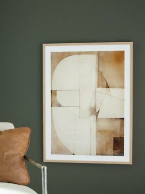 Corlain Wall Art - Light Brown Framed Prints modern furniture Contempo Furniture