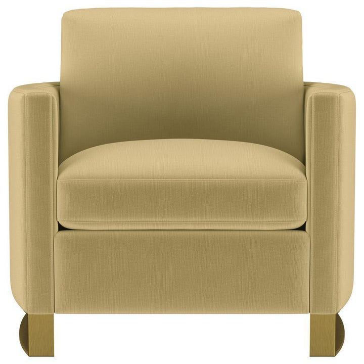 Corliss - 3 Piece Velvet Upholstered Sofa Set - Camel 3 - Piece Living Room Set modern furniture Contempo Furniture