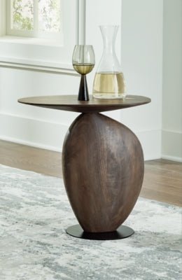 Cormmet Accent Table - Dark Brown Accent Table modern furniture Contempo Furniture