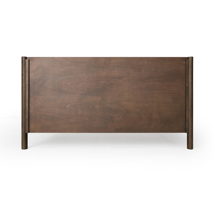 Carolina - Modern Grey Fabric + Wenge Bed