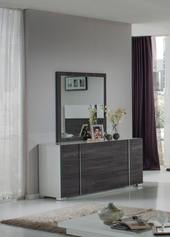 Corrado Italian Modern Grey Mirror