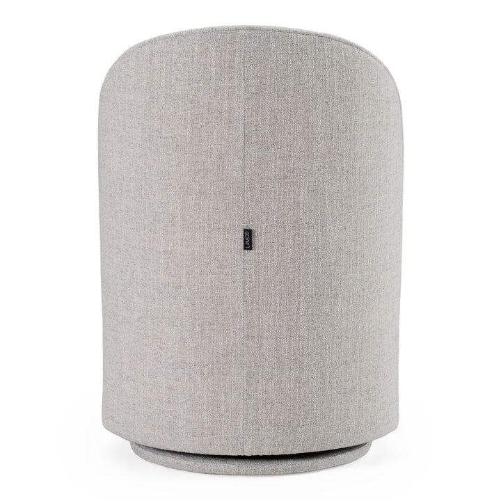 Correa - Modern Light Grey Fabric Swivel Dining Chair