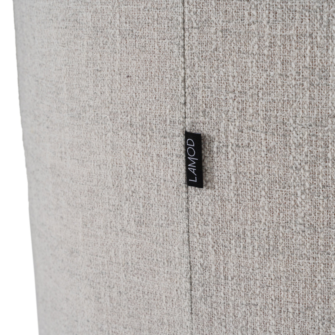Correa - Modern Light Grey Fabric Swivel Dining Chair