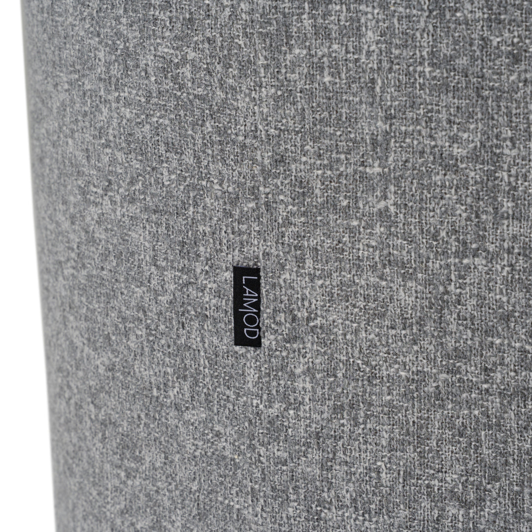 Correa  Modern Grey Fabric Swivel Dining Chair