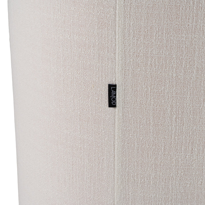 Correa  Modern White Fabric Swivel Dining Chair