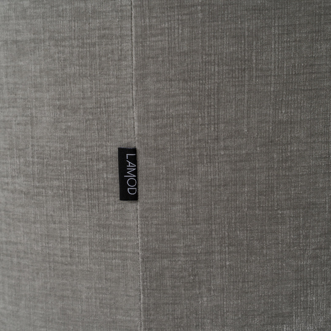 Correa  Modern Dove Grey Fabric Swivel Dining Chair