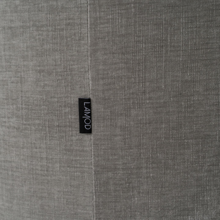 Correa  Modern Dove Grey Fabric Swivel Dining Chair