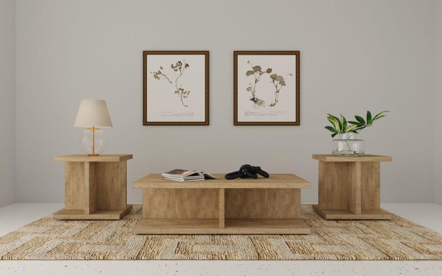 Cortona - 3 Piece Coffee And End Table Set - Mango Table Set modern furniture Contempo Furniture