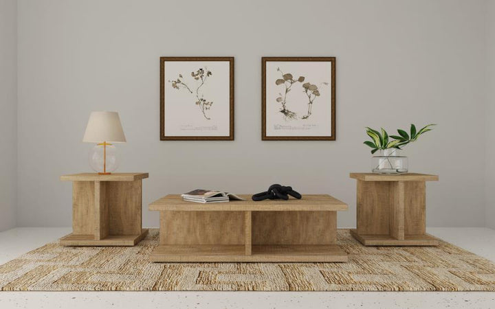Cortona - 3 Piece Coffee And End Table Set - Mango Table Set modern furniture Contempo Furniture