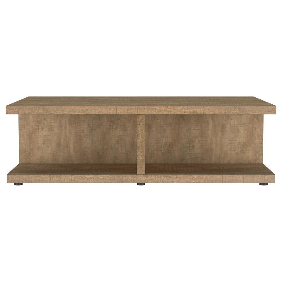 Cortona - Square Engineered Wood Cocktail Coffee Table - Mango Coffee Table modern furniture Contempo Furniture