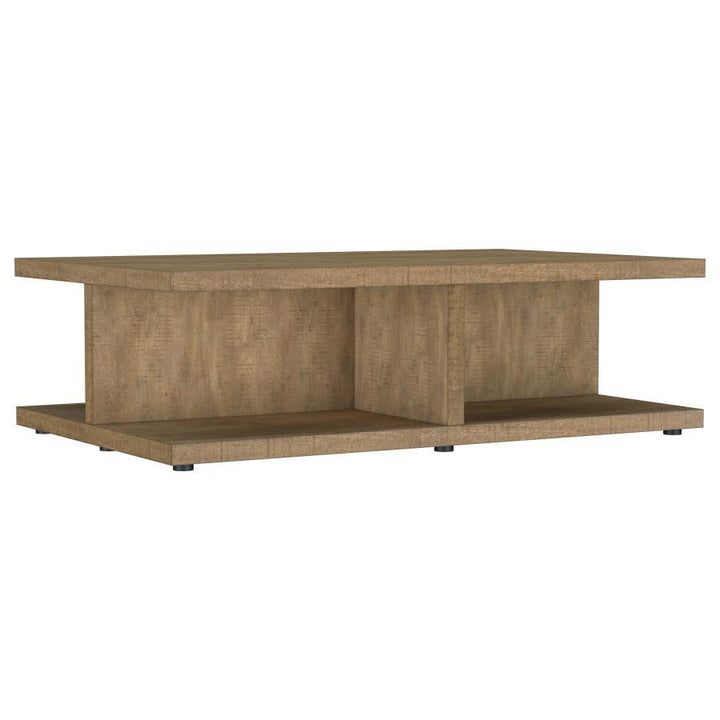 Cortona - Square Engineered Wood Cocktail Coffee Table - Mango Coffee Table modern furniture Contempo Furniture