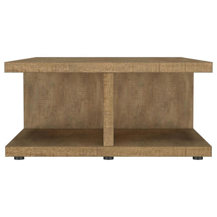 Cortona - Square Engineered Wood Cocktail Coffee Table - Mango Coffee Table modern furniture Contempo Furniture