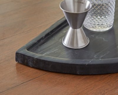 Cortsen Tray - Black Trays modern furniture Contempo Furniture