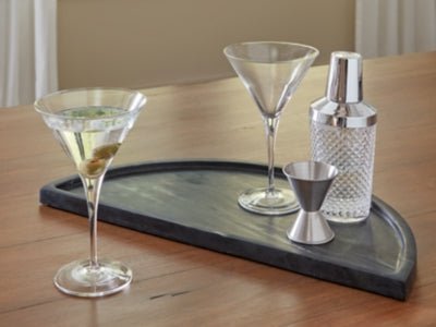 Cortsen Tray - Black Trays modern furniture Contempo Furniture