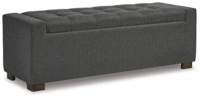 Cortwell Storage Bench - Gray | Ashley Furniture
