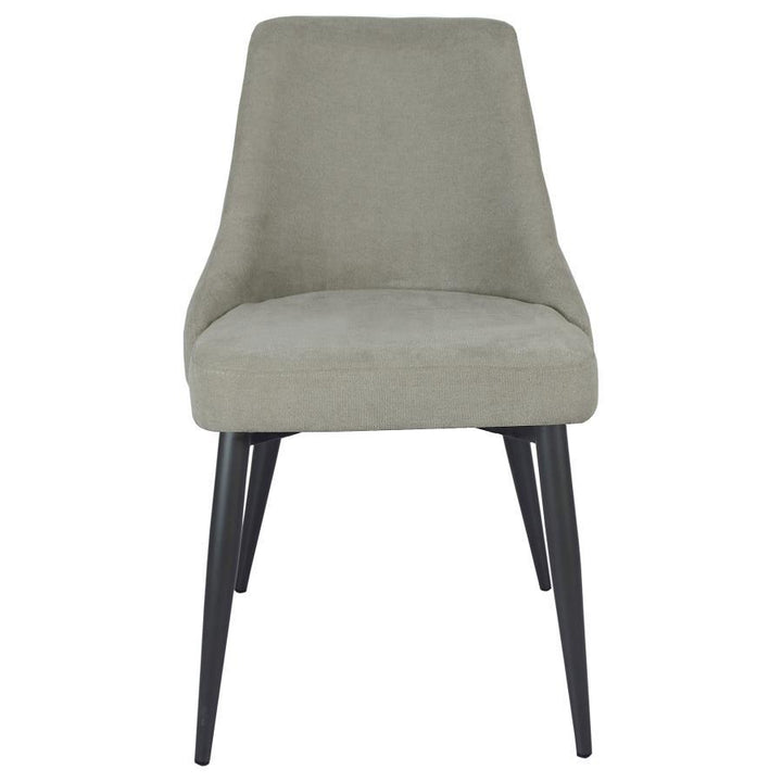 Cosmo - Upholstered Dining Side Chair (Set of 2) - Light Gray Chair Set modern furniture Contempo Furniture
