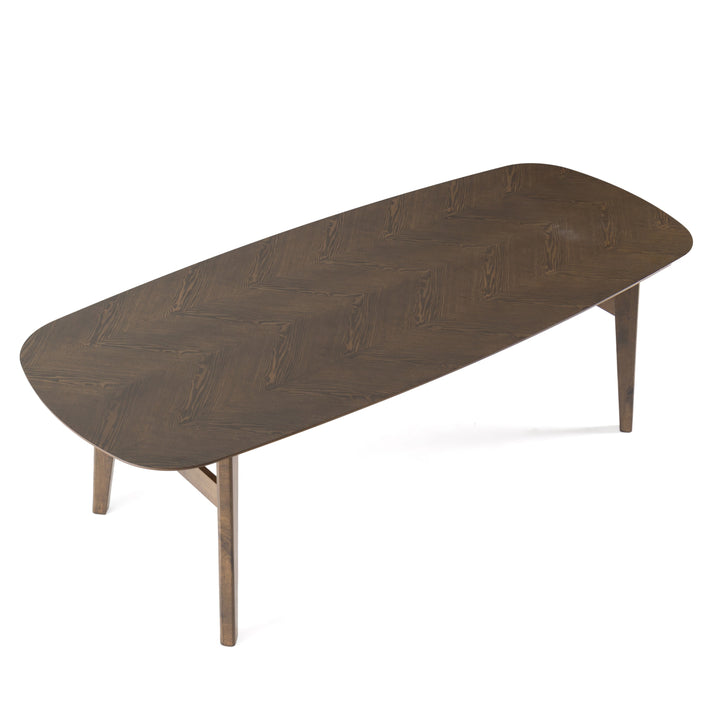Costello  Mid-Century Modern Wenge Dining Table