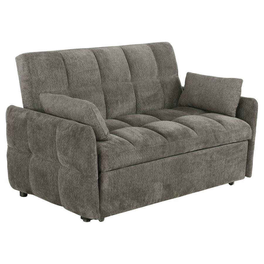 Cotswold - Upholstered Convertible Sleeper Sofa Bed - Dark Gray Sleeper Sofa modern furniture Contempo Furniture