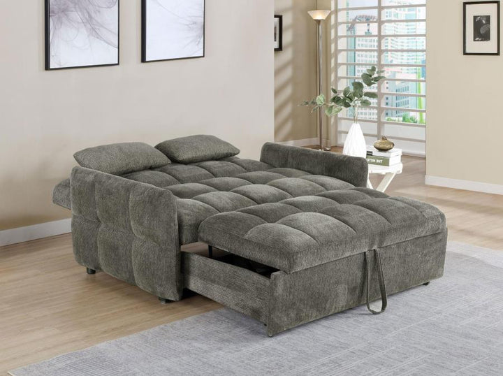 Cotswold - Upholstered Convertible Sleeper Sofa Bed - Dark Gray Sleeper Sofa modern furniture Contempo Furniture