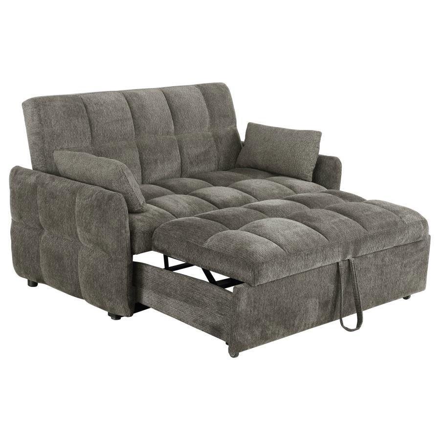 Cotswold - Upholstered Convertible Sleeper Sofa Bed - Dark Gray Sleeper Sofa modern furniture Contempo Furniture
