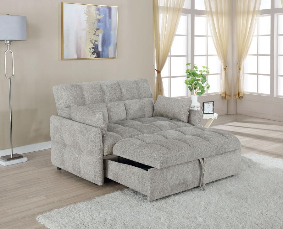 Cotswold - Upholstered Convertible Sleeper Sofa Bed - Light Gray Sleeper Sofa modern furniture Contempo Furniture