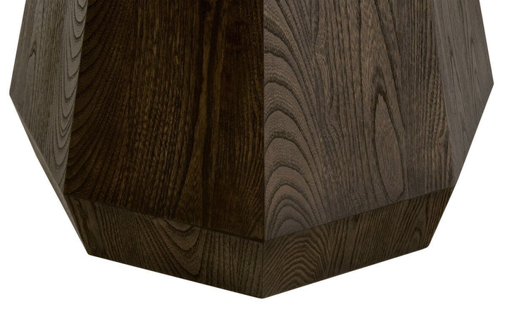 Coulter 54" Round Dining Table - Burnished Brown Ash Round Dining Table modern furniture Contempo Furniture