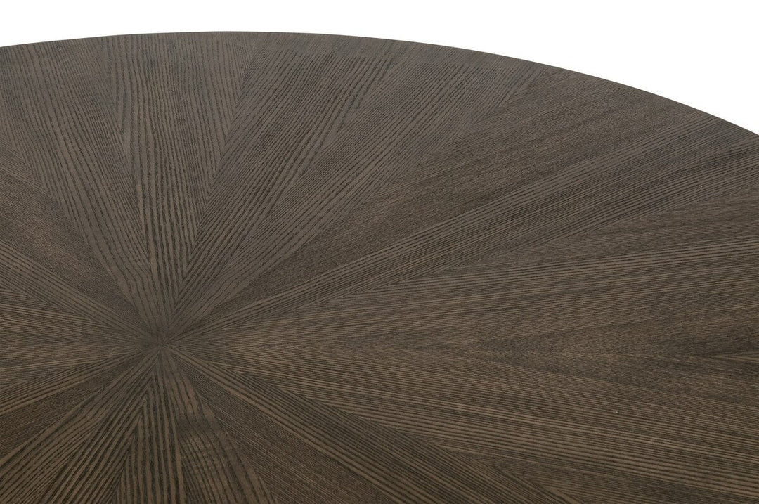 Coulter 54" Round Dining Table - Burnished Brown Ash Round Dining Table modern furniture Contempo Furniture