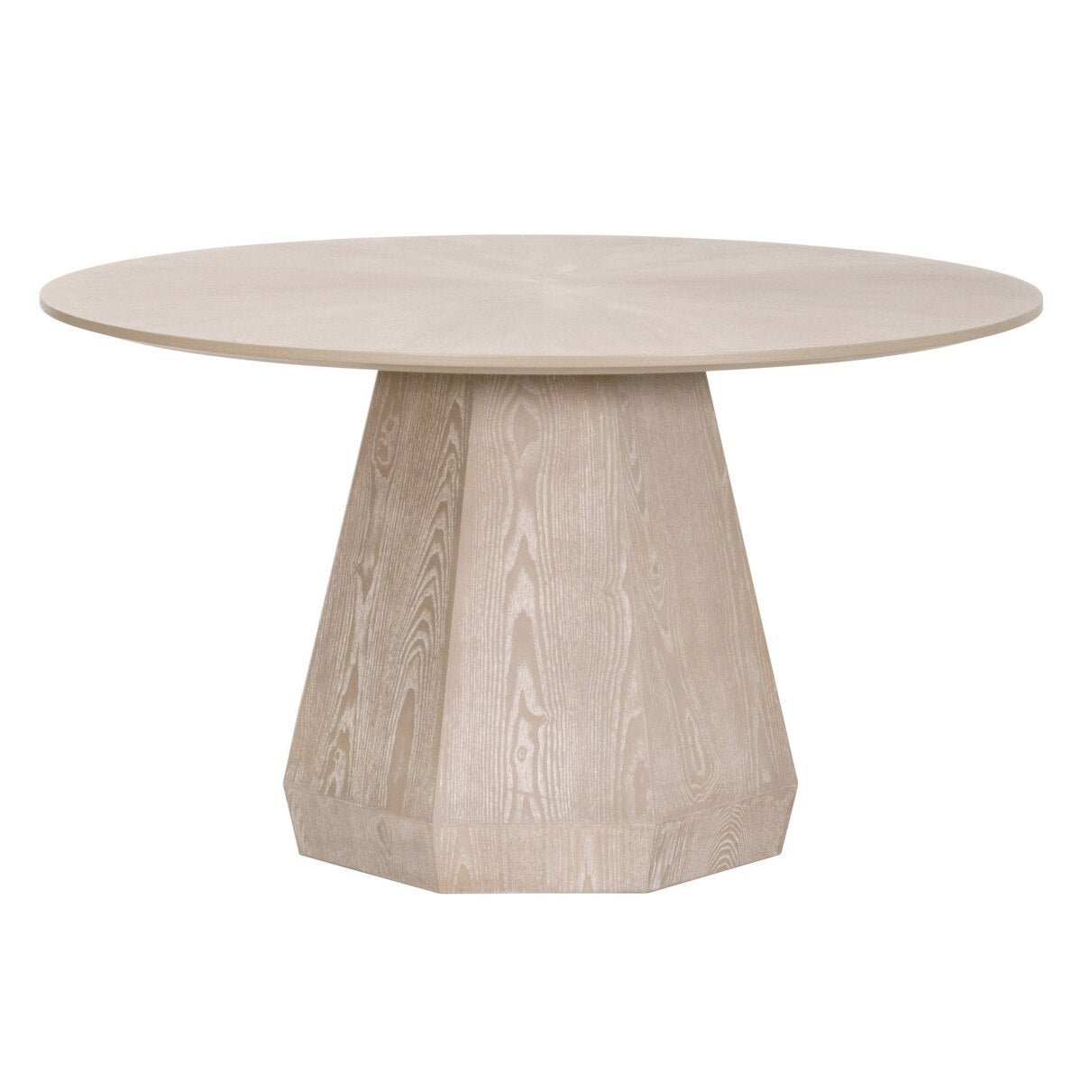 Coulter 54" Round Dining Table - Natural Gray Ash Round Dining Table modern furniture Contempo Furniture
