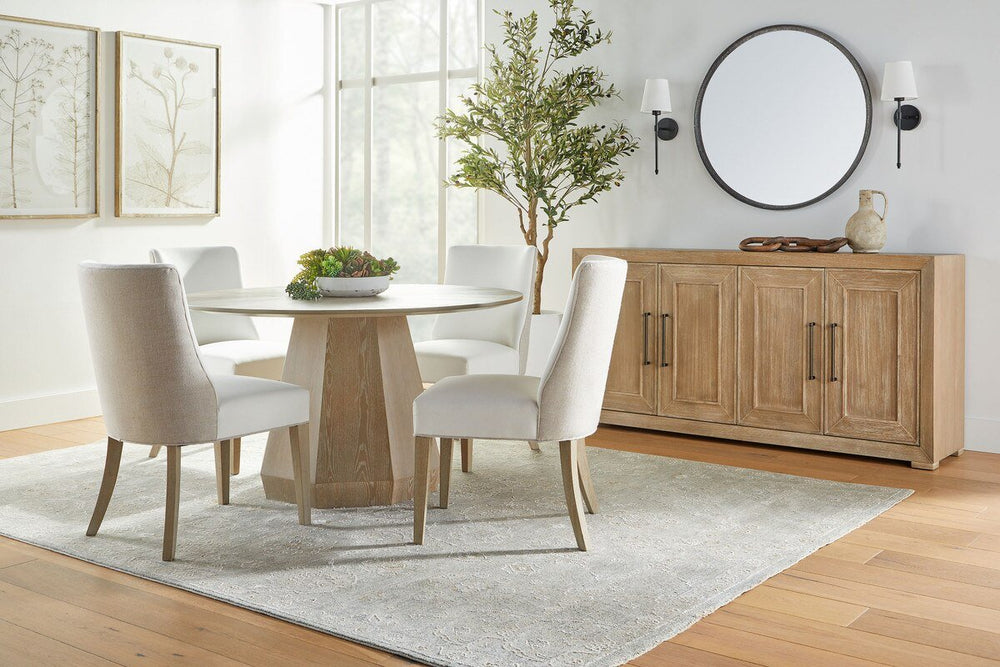 Coulter 54" Round Dining Table - Natural Gray Ash Round Dining Table modern furniture Contempo Furniture
