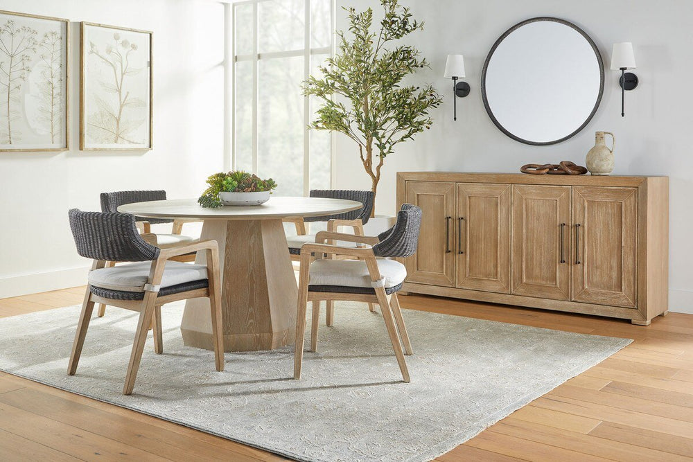 Coulter 54" Round Dining Table - Natural Gray Ash Round Dining Table modern furniture Contempo Furniture
