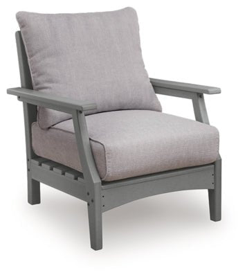 Cove Beach Outdoor Lounge Chair with Cushion - Gray Chair Set modern furniture Contempo Furniture
