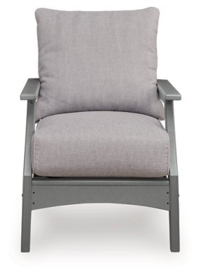 Cove Beach Outdoor Lounge Chair with Cushion - Gray Chair Set modern furniture Contempo Furniture