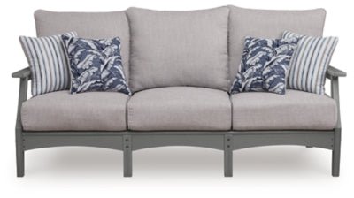 Cove Beach Outdoor Sofa with Cushion - Gray Outdoor Seating modern furniture Contempo Furniture