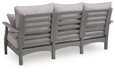 Cove Beach Outdoor Sofa with Cushion - Gray Outdoor Seating modern furniture Contempo Furniture