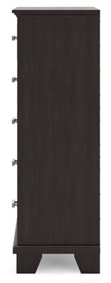 Covetown Chest of Drawers - Dark Brown Accent Chest modern furniture Contempo Furniture