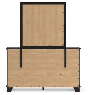Covetown Dresser and Mirror - Dark Brown Dresser &amp; Mirror modern furniture Contempo Furniture