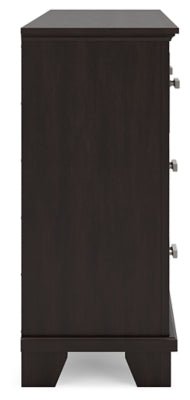 Covetown Dresser - Dark Brown Dresser modern furniture Contempo Furniture