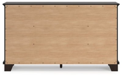 Covetown Dresser - Dark Brown Dresser modern furniture Contempo Furniture