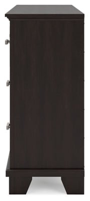 Covetown Dresser - Dark Brown Dresser modern furniture Contempo Furniture