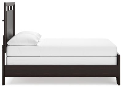 Covetown Full Panel Bed - Dark Brown Panel Bed modern furniture Contempo Furniture