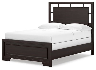 Covetown Full Panel Bed - Dark Brown Panel Bed modern furniture Contempo Furniture