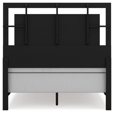 Covetown Full Panel Bed - Dark Brown Panel Bed modern furniture Contempo Furniture