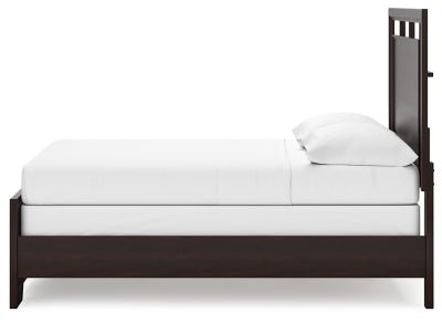 Covetown Full Panel Bed - Dark Brown Panel Bed modern furniture Contempo Furniture