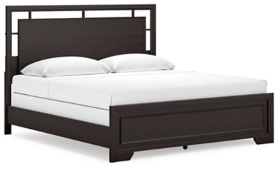 Covetown King Panel Bed - Dark Brown | Ashley Furniture
